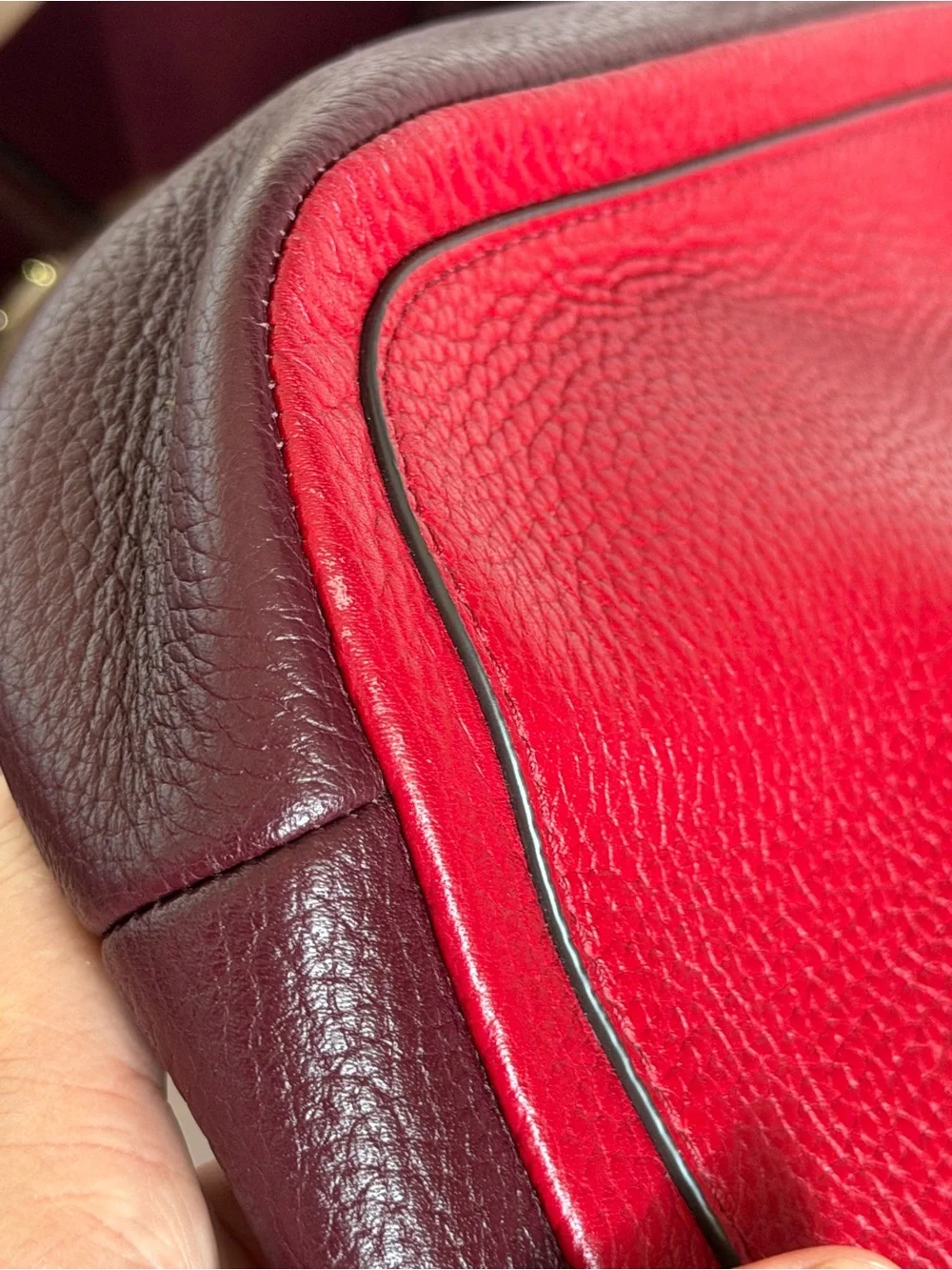 Kate Spade Red Colorblock Leather Crossbody Bag & Burgundy Wallet Set ❤️